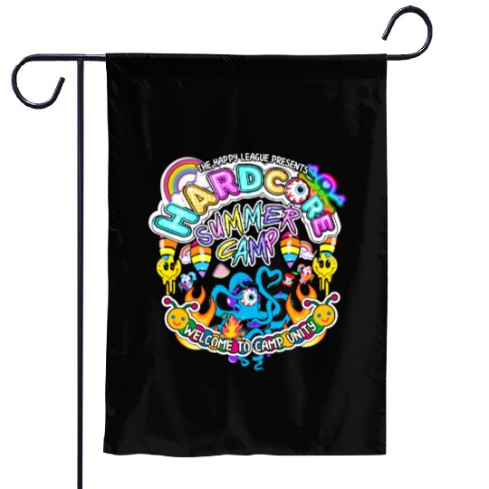 Hardcore Summer Camp Garden Flags