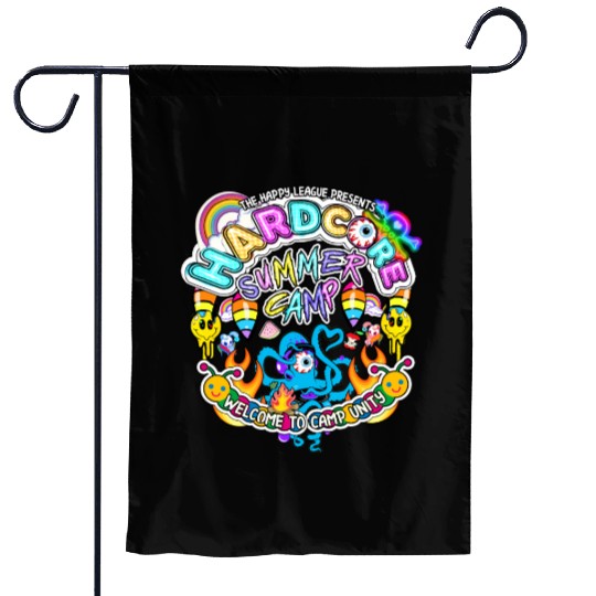 Hardcore Summer Camp Garden Flags