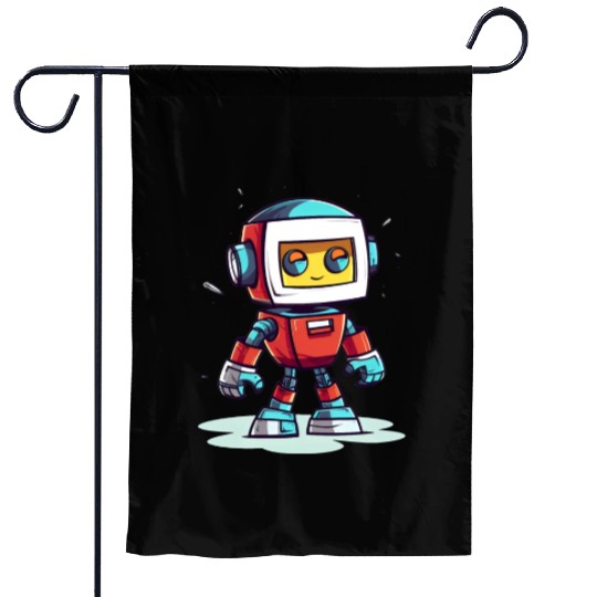 Robot Baby Robotic Future Engineer Technology Garden Flags
