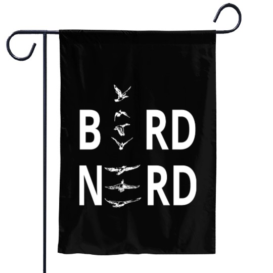 Bird Nerd For Birders Garden Flags