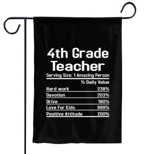 4th Grade Teacher Garden Flags