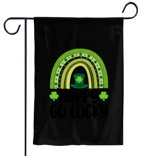 Happy Go Lucky Garden Flags