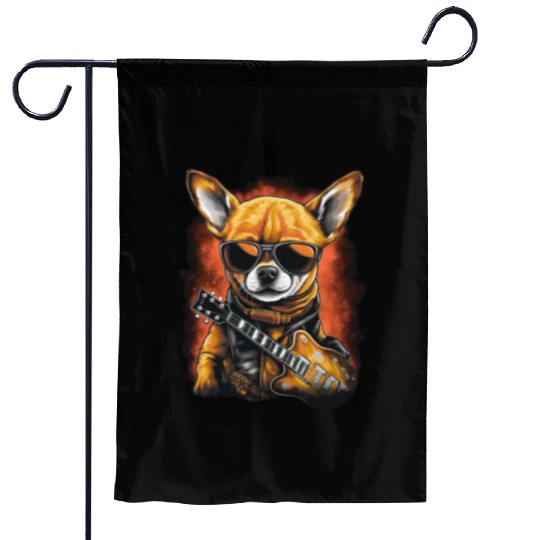 Chihuahua | Ukulele Guitar Hawaii Aloha Violine Garden Flags