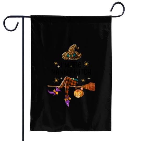 I'm The Nanny Witch Halloween Grandma Halloween Garden Flags