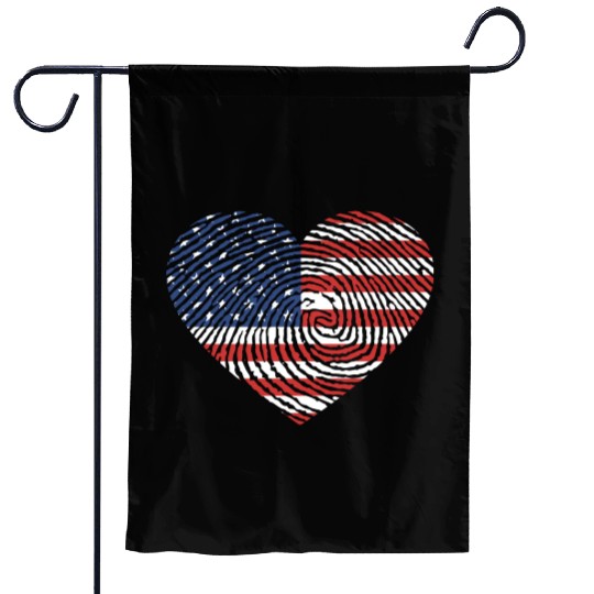 4th Of July I Love America Garden Flags