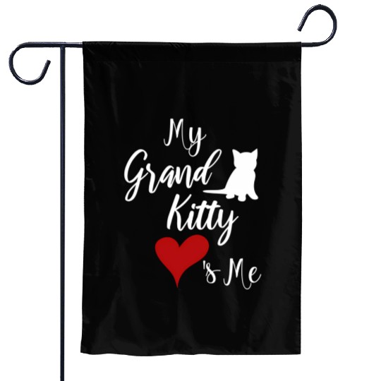 My Grandkitty Loves Me Grandma Of Cats Or Kittens Garden Flags