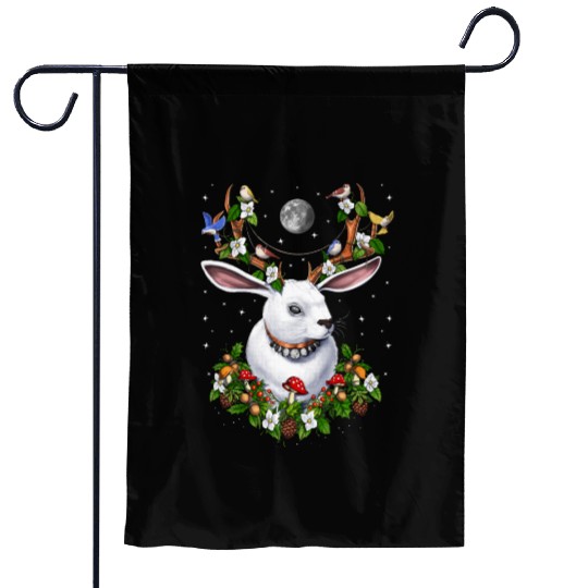 Jackalope Rabbit Garden Flags