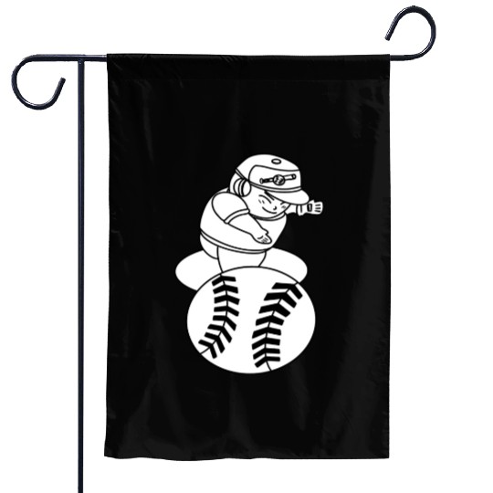 Kawaii Chibi Baseball Pitcher Garden Flags
