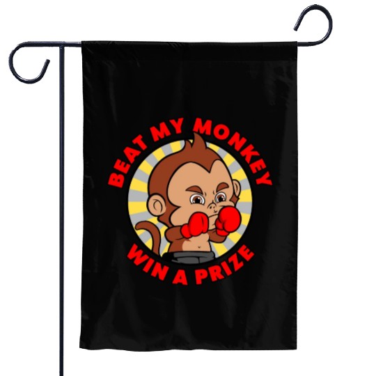 Beat My Monkey Garden Flags