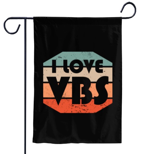 I Love VBS Summer Camp Vacation Bible School Crew Garden Flags