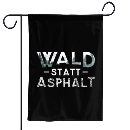 Forest Instead Of Asphalt Nature Garden Flags