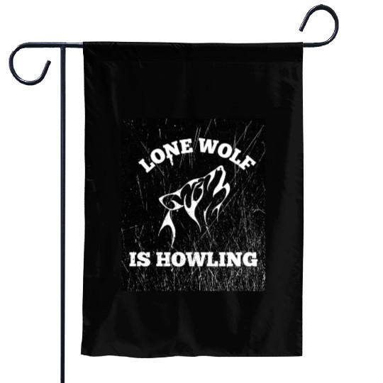 LONE WOLF Garden Flags