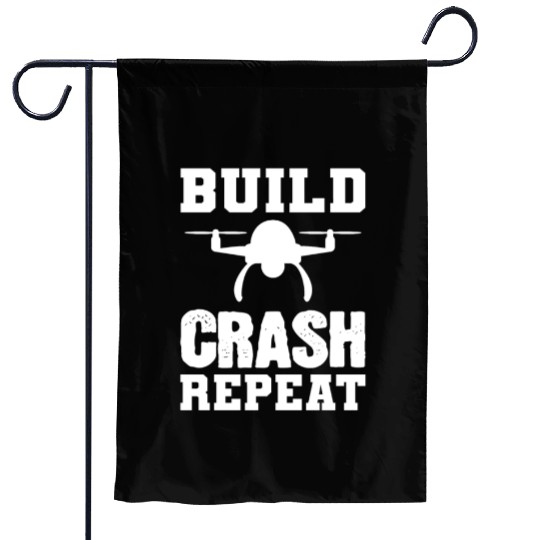Build Crash Repeat Pilot Gift Garden Flags