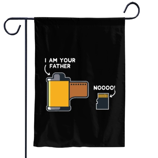 Funny Photography Gift Design Film Father of SD Ca Garden Flags