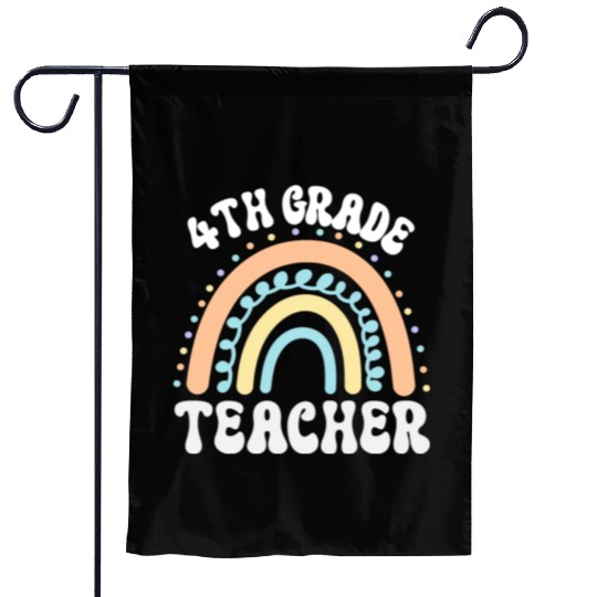4th grade teacher, back to school Garden Flags