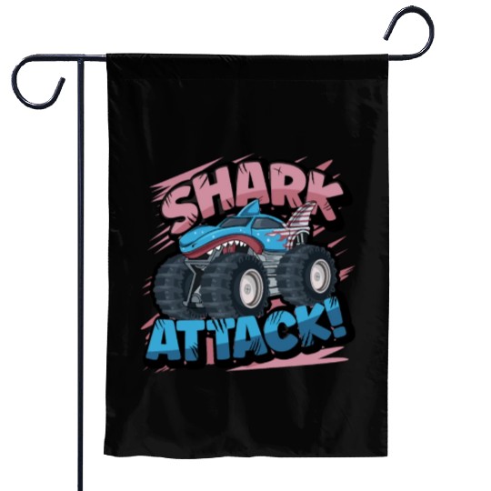 Monster Truck Shark Attack Week 2023 Garden Flags