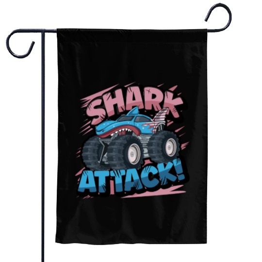 Monster Truck Shark Attack Week 2023 Garden Flags