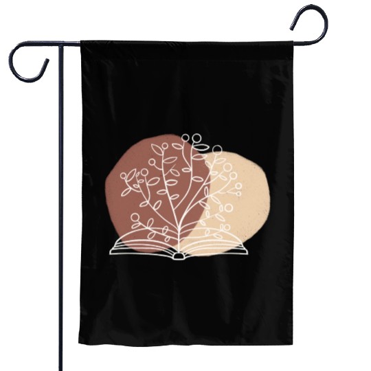 book aesthetic Garden Flags