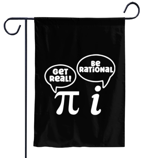 Math Teacher Mathematics Pi Symbol Get Real Be Garden Flags