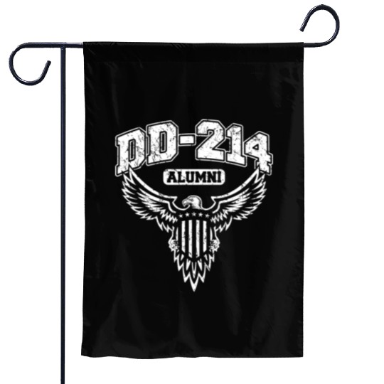 Dd 214 Alumni Military Veteran With Usa Eagle Garden Flags