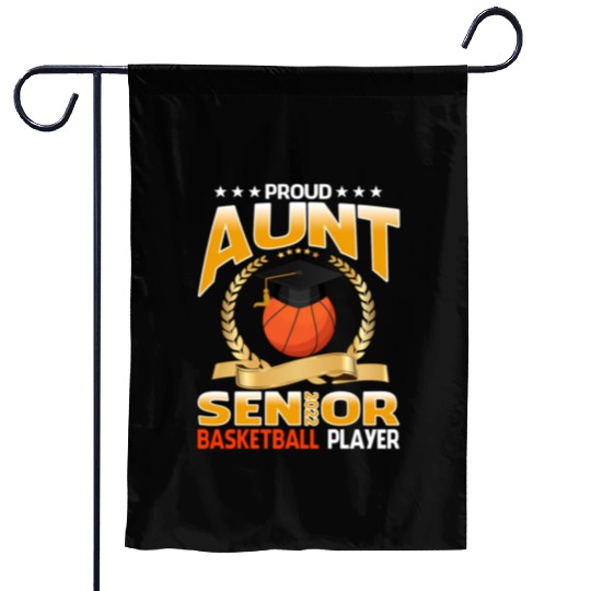 Proud Aunt Senior Class Of 2022 Basketball Player Garden Flags