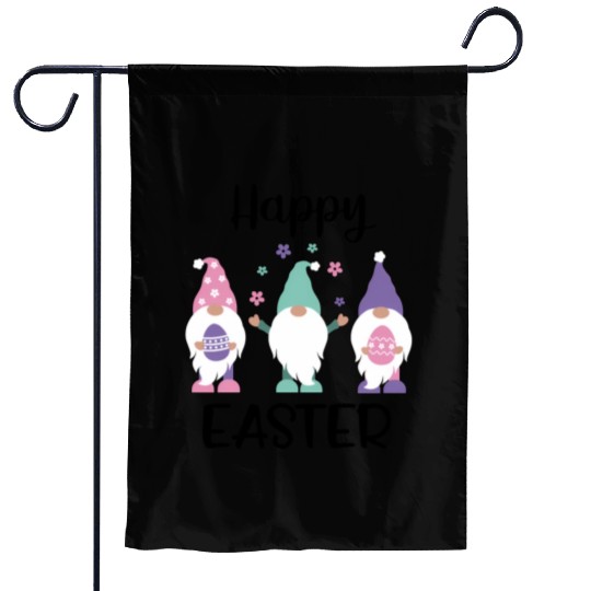 Happy Easter 2020 Gnome Egg Hunt Garden Flags