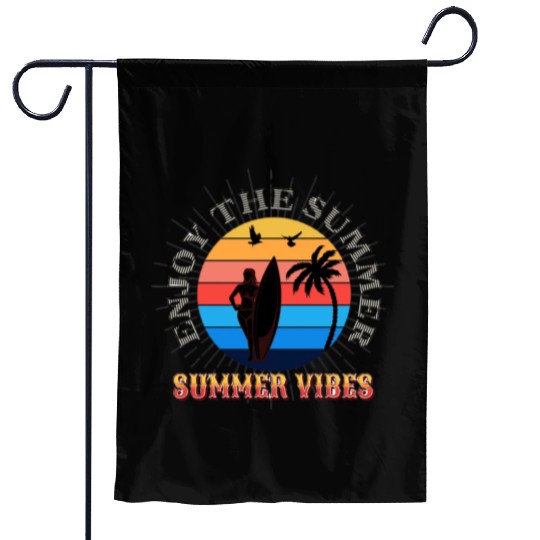 summer Vibes Garden Flags