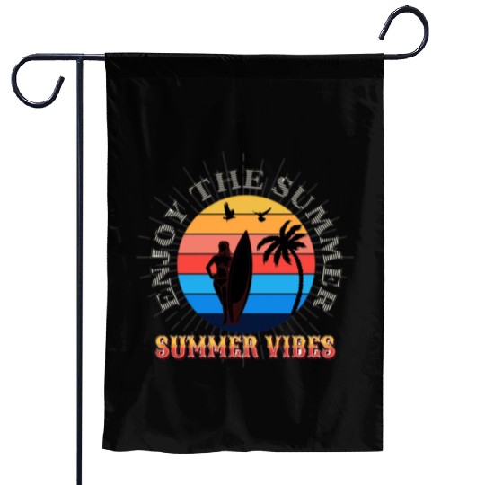 summer Vibes Garden Flags