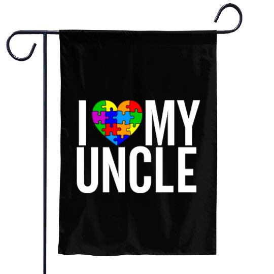 I Love my Uncle Garden Flags