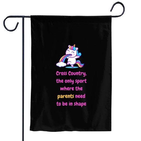 High School Running Garden Flags, Cross Country Parent,