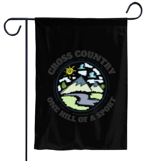 High School Running Garden Flags, Cross Country Hills,