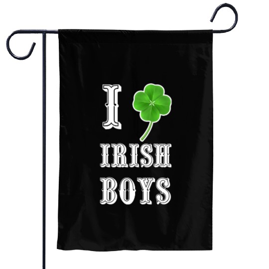 Shiny Saint Patrick s Day Shamrock Rhinestone Garden Flags