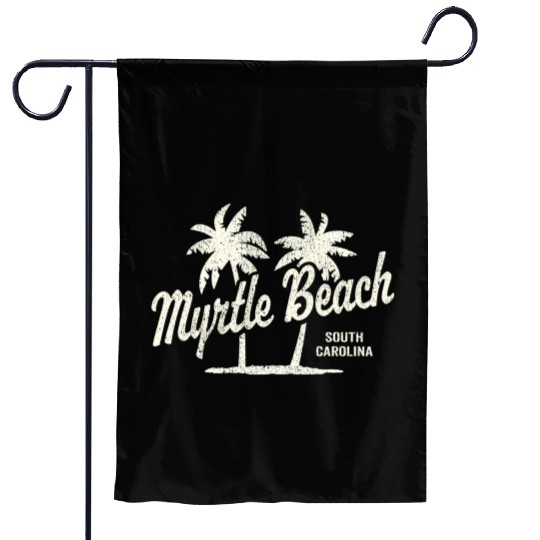Myrtle Beach South Carolina 70S Palm Trees Garden Flags