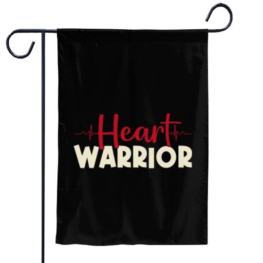 Heart Warrior Garden Flags-Heart Surgery Gift-Survivor