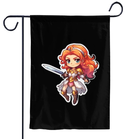 Warrior Princess Adventure Garden Flags
