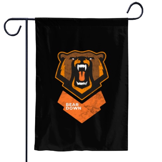 Fierce Modern Bear Down Party Tailgate Sunday Garden Flags