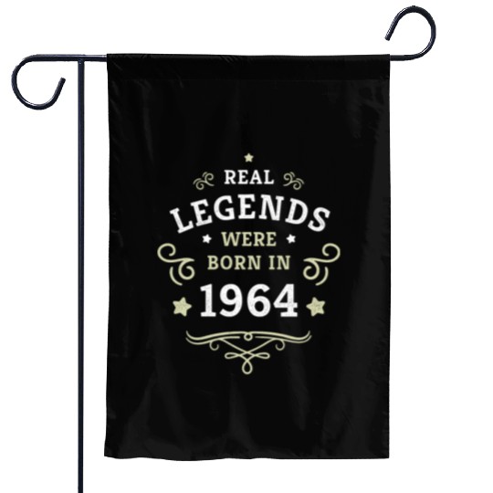 60th Birthday Gift Real Legends were born in 1964 Garden Flags