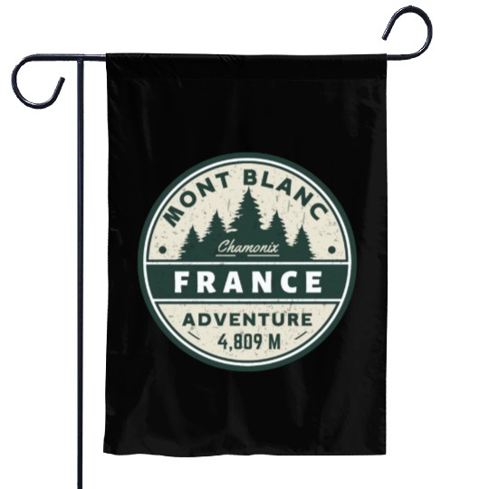 Mont blanc chamonix french alps trip Garden Flags