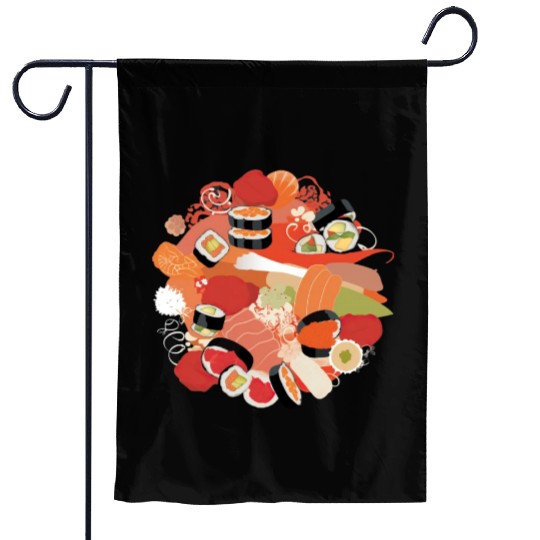 Sushi Love: Tempting Delicacies for Foodies Garden Flags