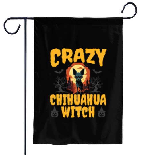 Chihuahua Halloween Puppy Trick Or Treat Dog Lover Garden Flags
