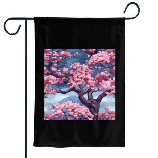 Anime Euphoria: Fantasy Cherry Blossom Dreamscape Garden Flags