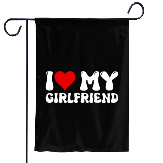 Groovy I Love My Girlfriend Garden Flags