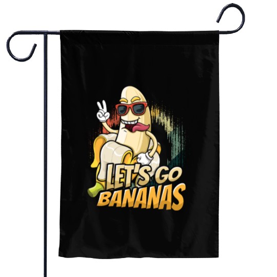 Happy Crazy Banana Meme Let Us Go Banana Garden Flags