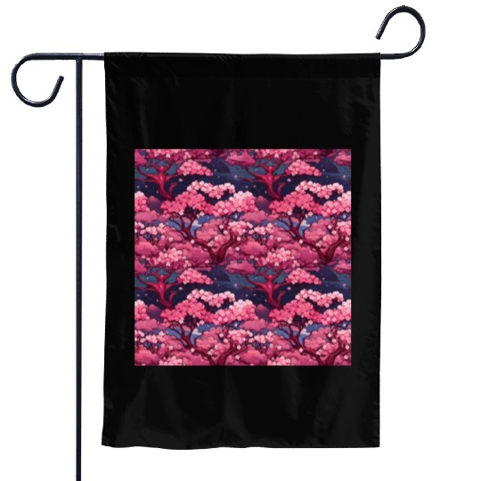 Anime Euphoria: Fantasy Cherry Blossom Dreamscape Garden Flags