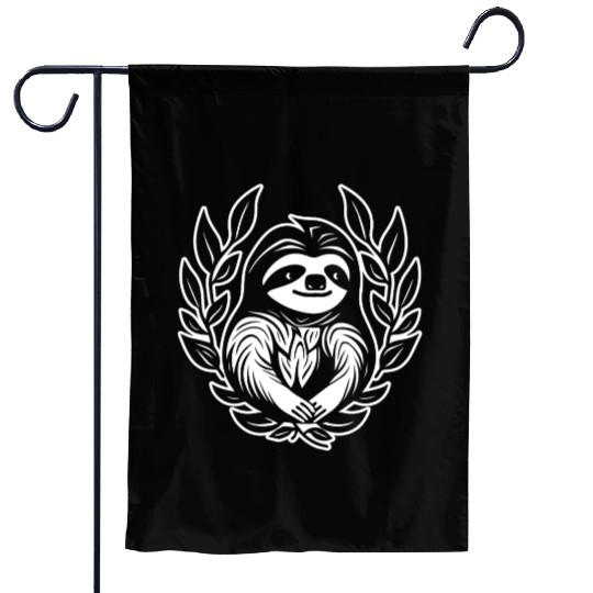 Sloth Garden Flags