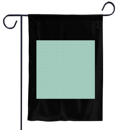 Teal White Dots Pattern Garden Flags