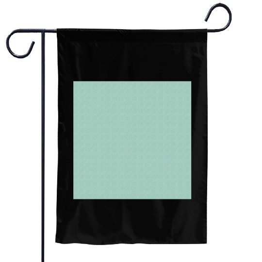 Teal White Dots Pattern Garden Flags