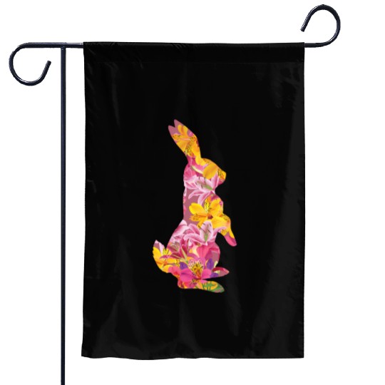 Happy Easter Rabbit Bunny Ears Eggs Hunter Garden Flags