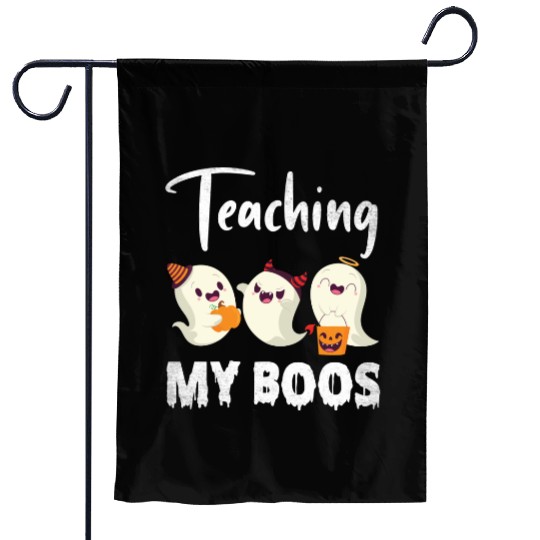 Ghosts Candy Corns Pumpkin Light Halloween Garden Flags