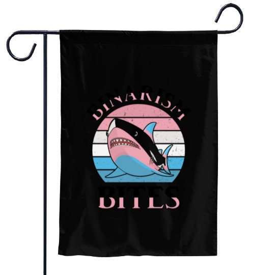 Shark Lover Transgender Pride Flag Trans LGBT Garden Flags